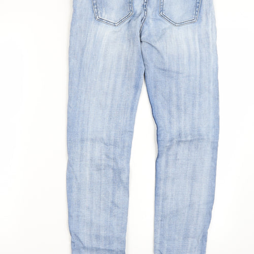 GUESS Womens Blue   Cropped Trousers Size 25 L28 in