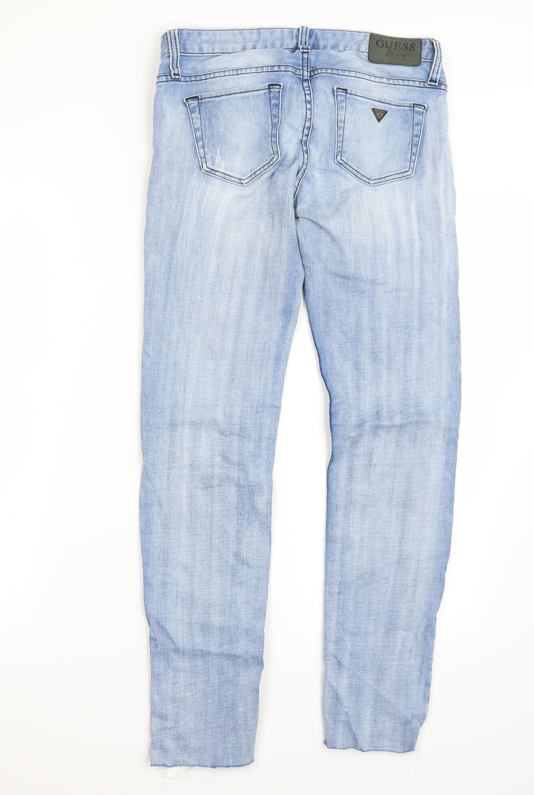 GUESS Womens Blue   Cropped Trousers Size 25 L28 in