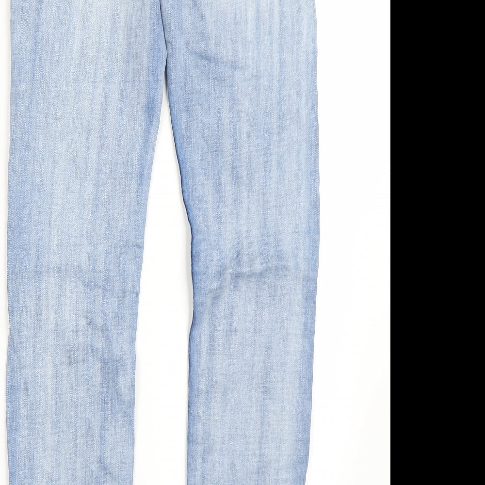 GUESS Womens Blue   Cropped Trousers Size 25 L28 in
