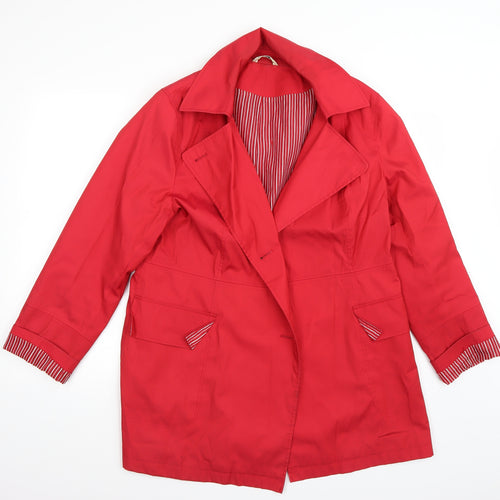 George Womens Red   Jacket Coat Size 14