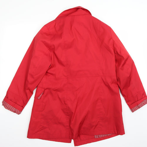 George Womens Red   Jacket Coat Size 14