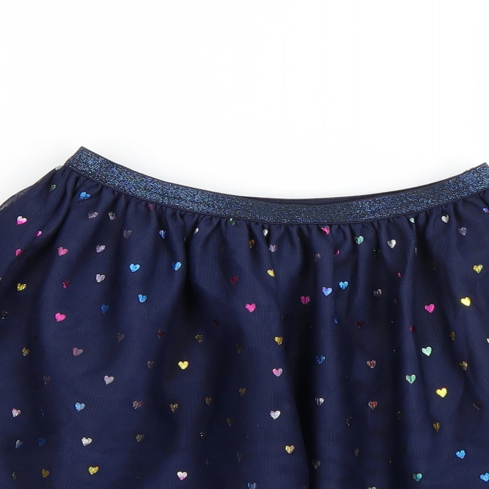 H&M Girls Blue   A-Line Skirt Size 7 Years