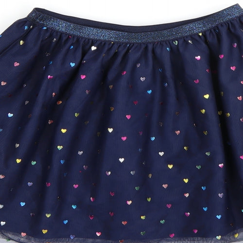 H&M Girls Blue   A-Line Skirt Size 7 Years