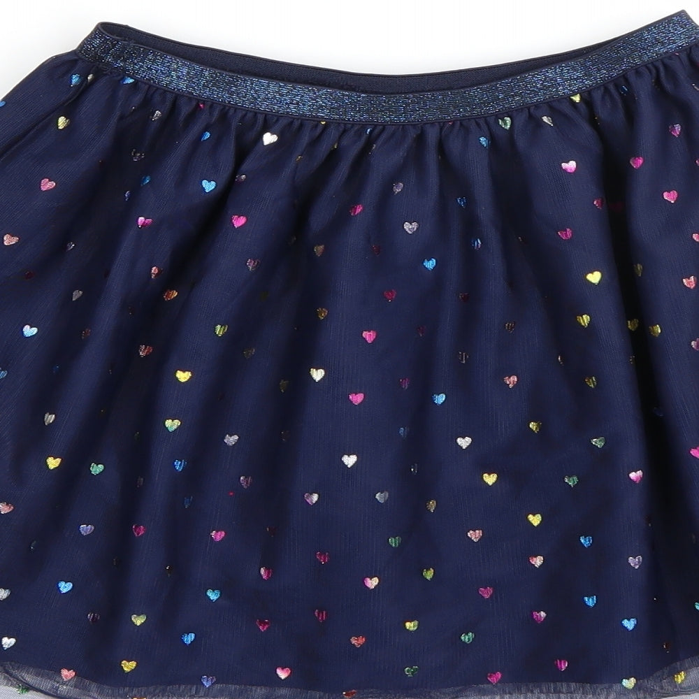 H&M Girls Blue   A-Line Skirt Size 7 Years