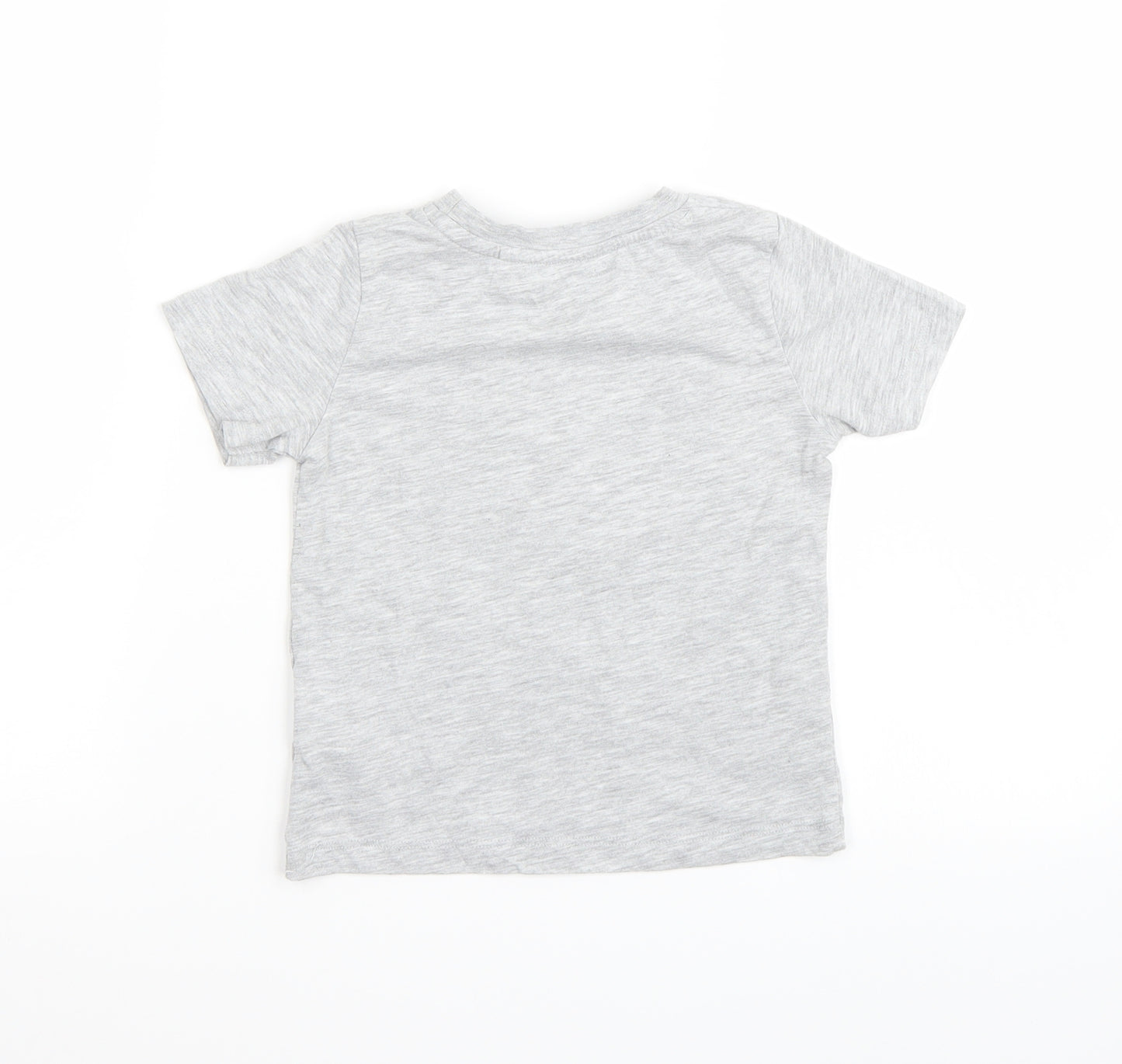 H&M Boys Grey Batik Rayon Basic T-Shirt Size 5 Years