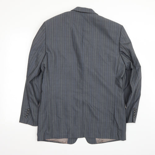 STONES Mens Grey   Jacket Suit Jacket Size 40