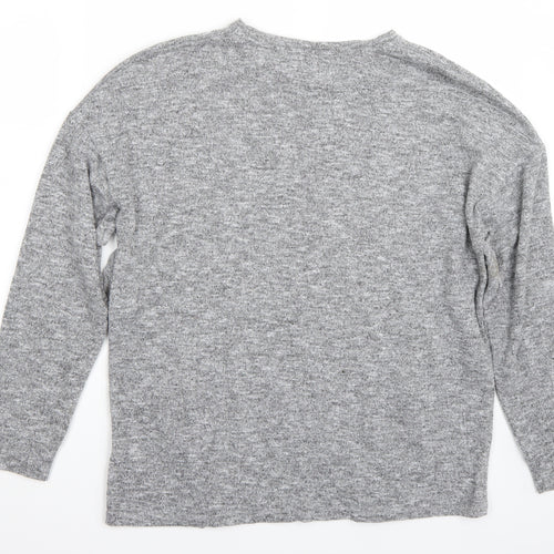 Payaya Womens Grey   Basic T-Shirt Size 14