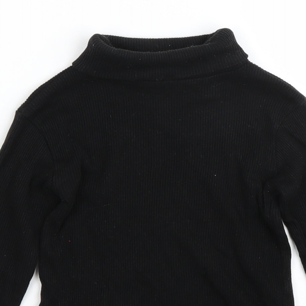 A2Z 4 kids Girls Black   Pullover Jumper Size 5-6 Years