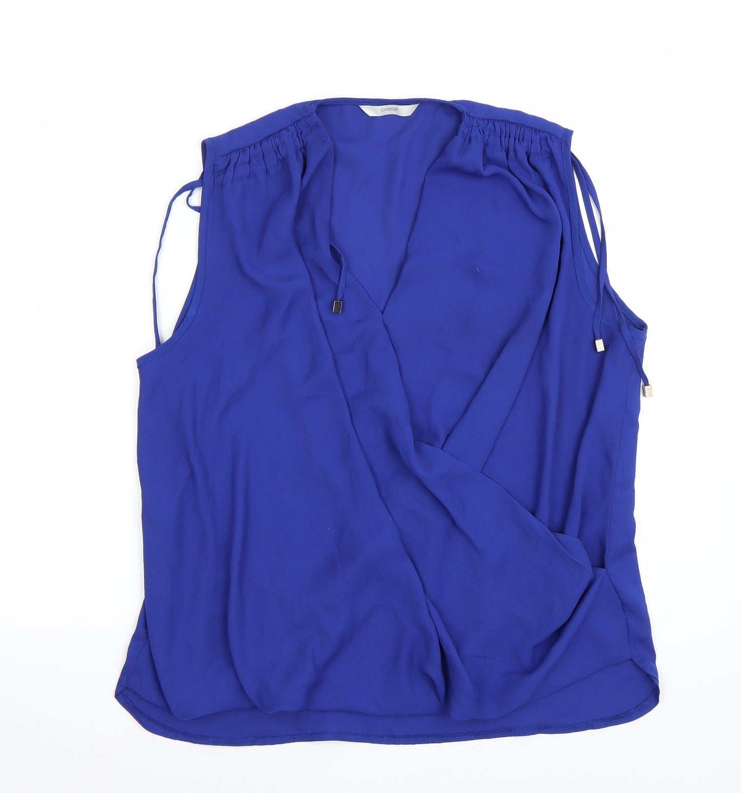 George Womens Blue   Basic Blouse Size 14