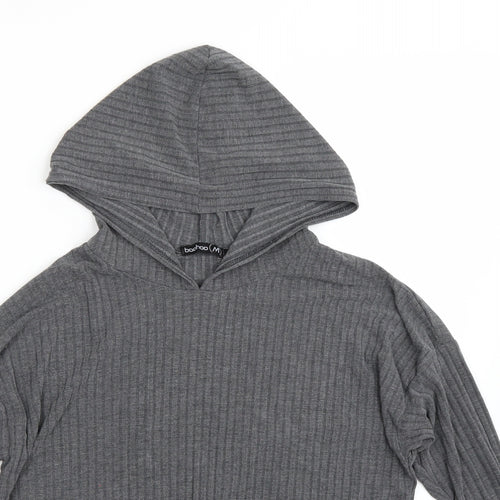 Boohoo Womens Grey   Pullover Hoodie Size S