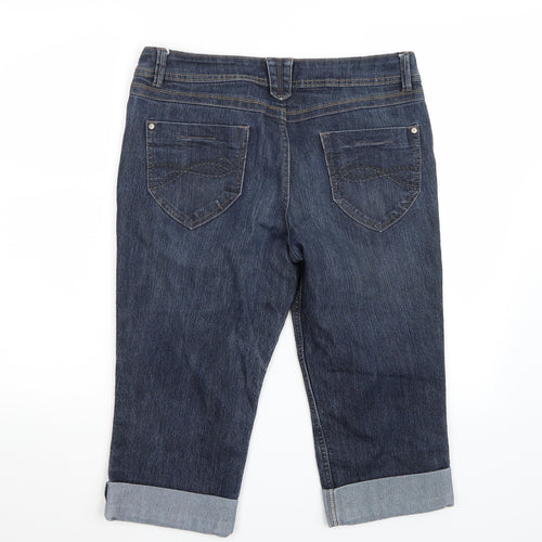 Marks and Spencer Womens Blue   Cropped Jeans Size 12