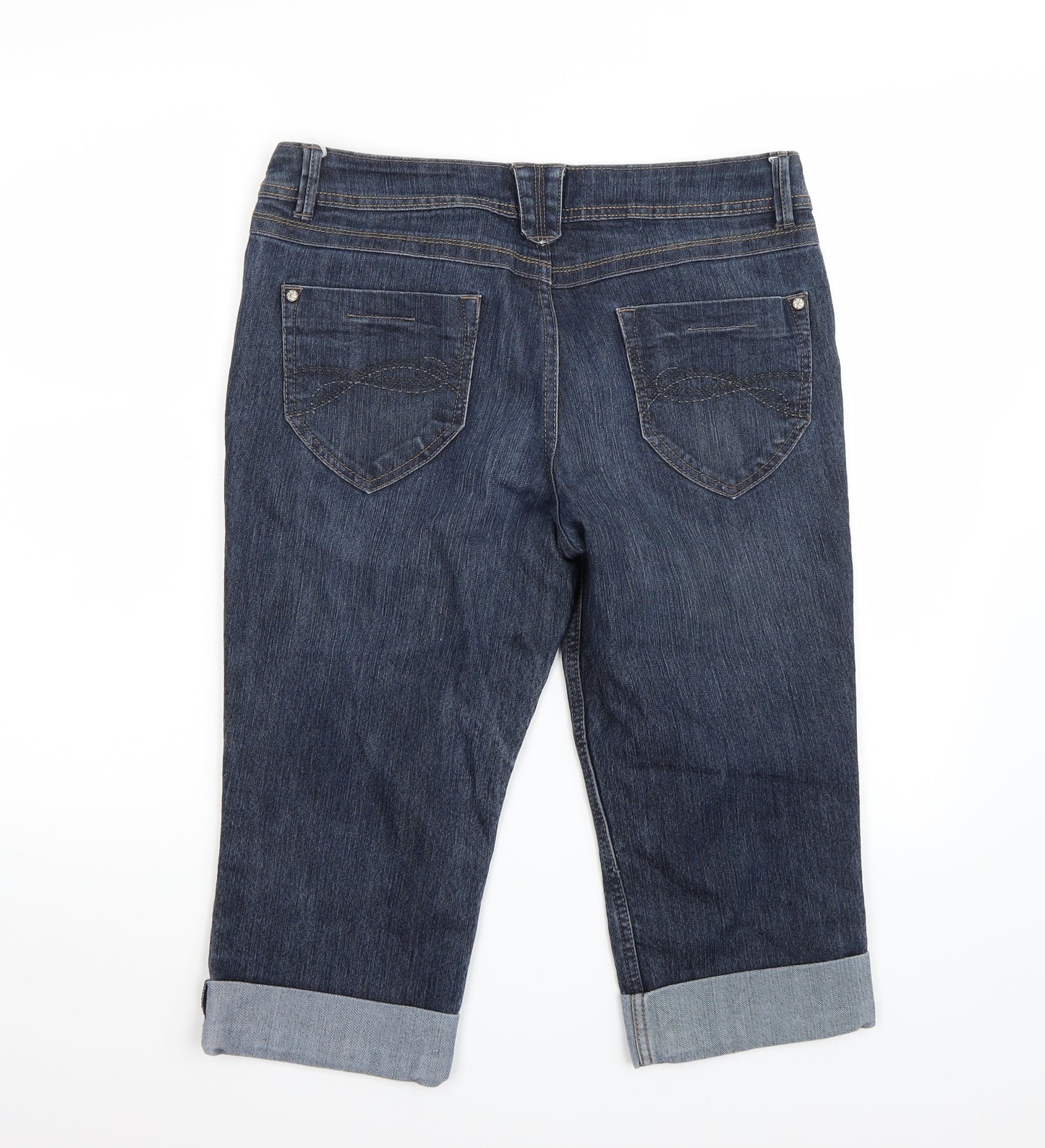 Marks and Spencer Womens Blue   Cropped Jeans Size 12