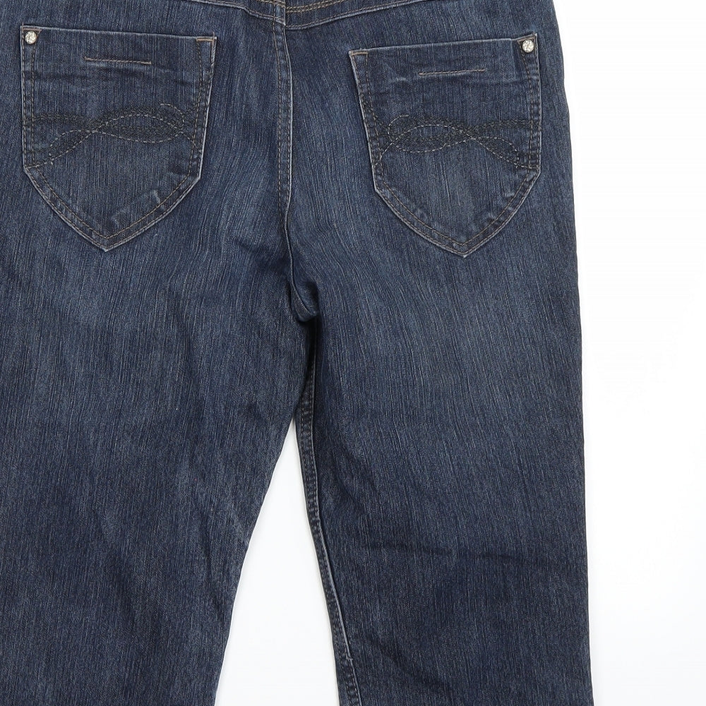 Marks and Spencer Womens Blue   Cropped Jeans Size 12