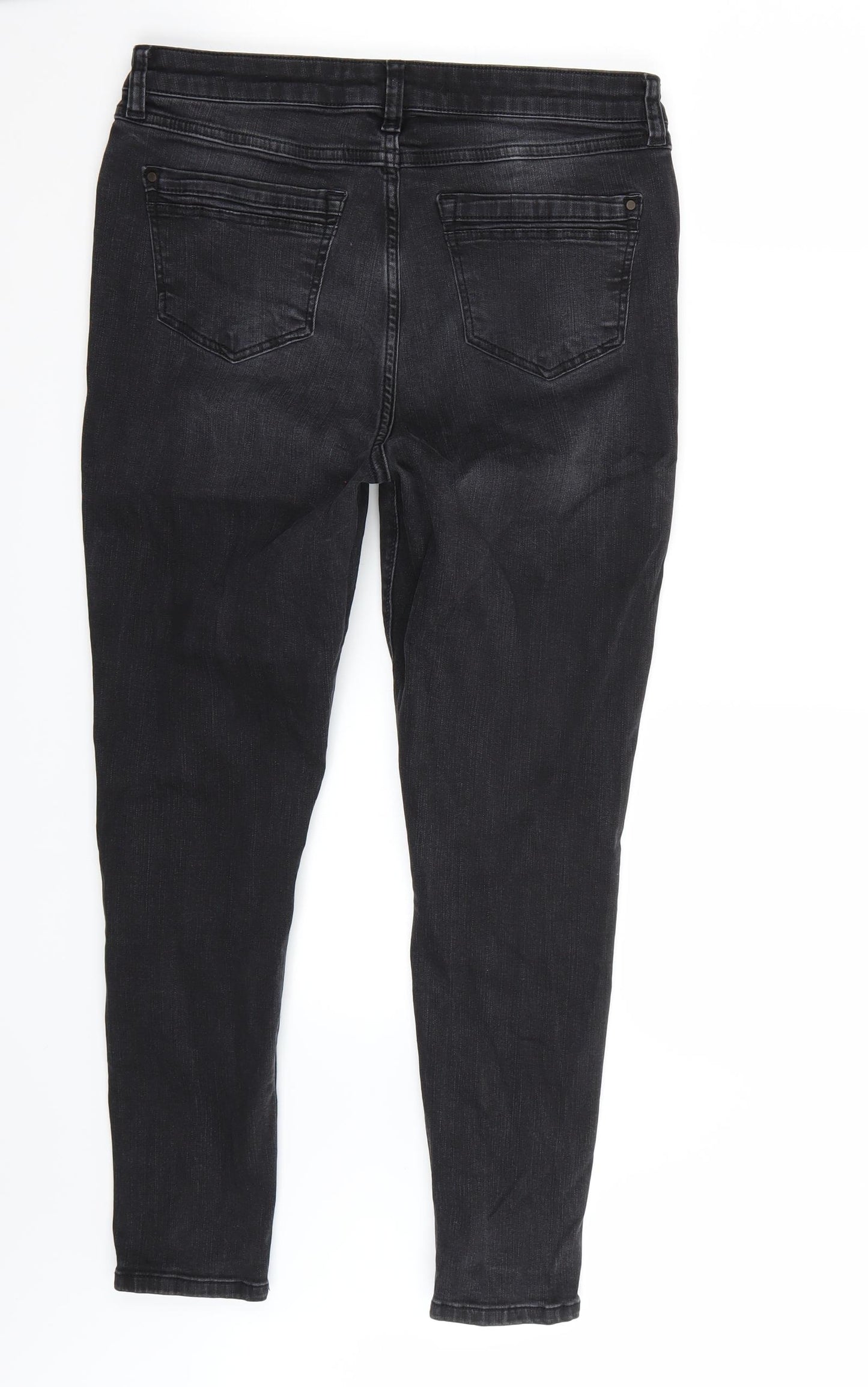 George Womens Black   Cropped Jeans Size 14 L26 in