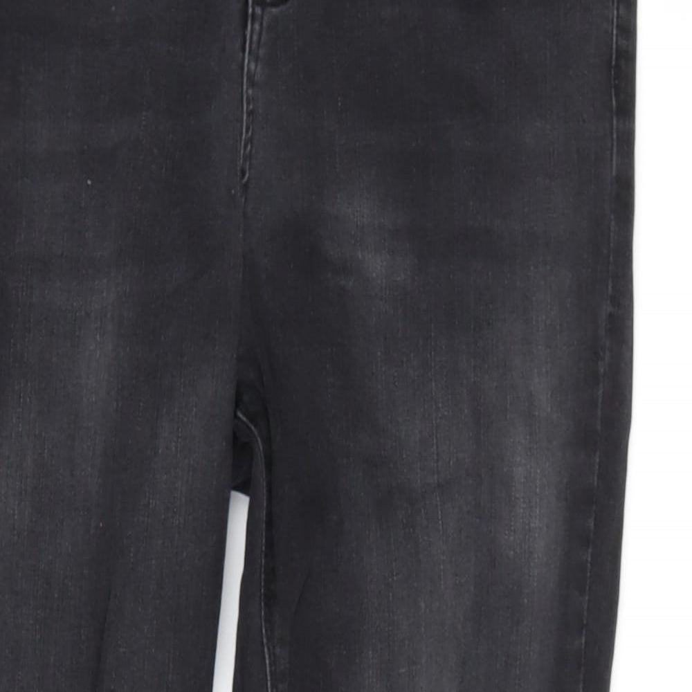 George Womens Black   Cropped Jeans Size 14 L26 in