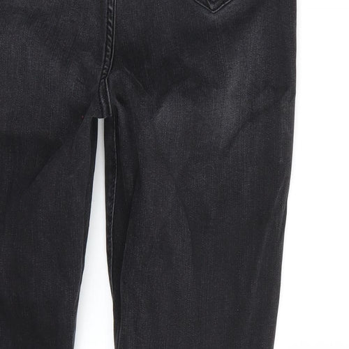 George Womens Black   Cropped Jeans Size 14 L26 in