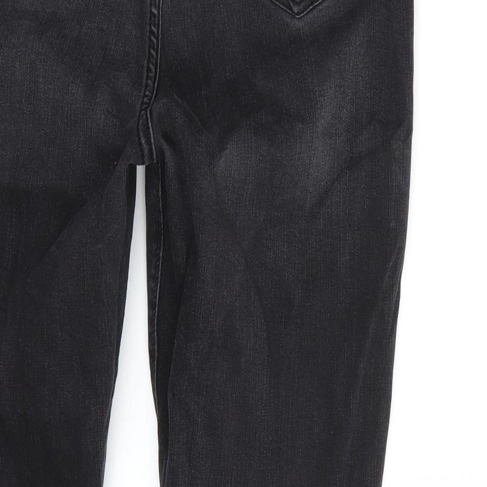 George Womens Black   Cropped Jeans Size 14 L26 in