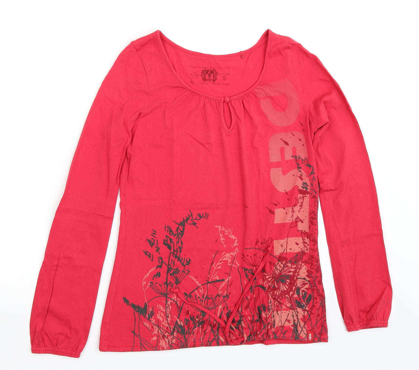 EDC Womens Pink   Basic T-Shirt Size S