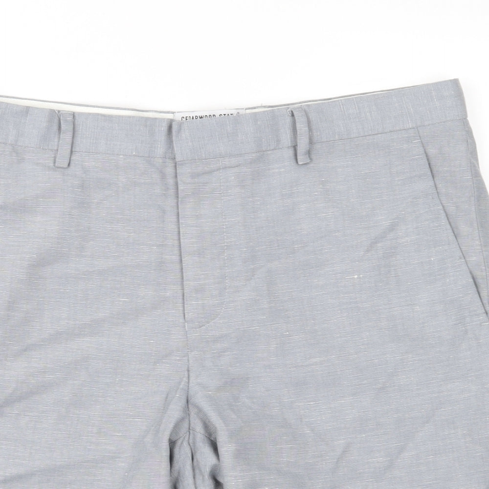 Cedar Wood State Mens Grey   Chino Shorts Size 34 in