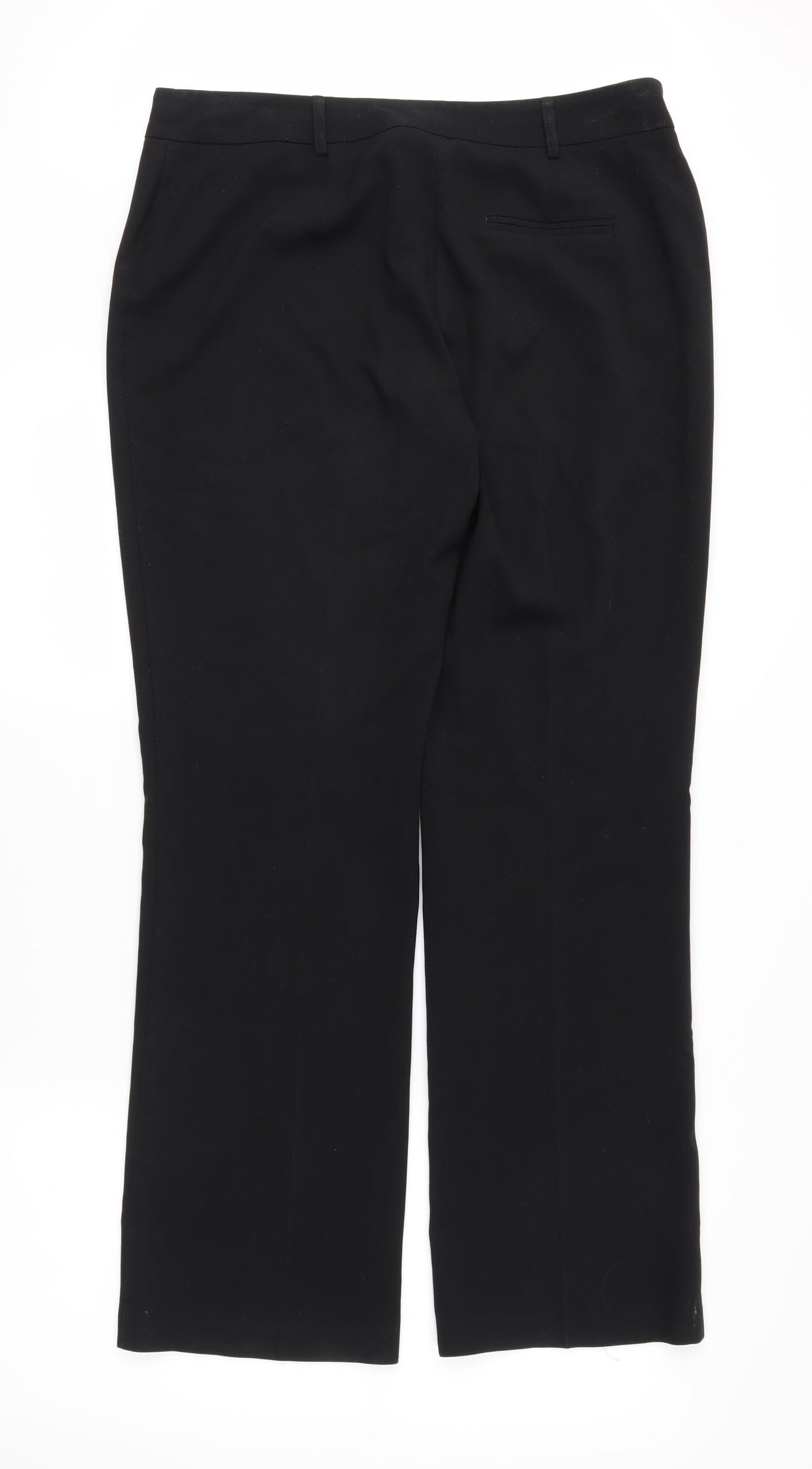 Papaya Womens Black   Trousers  Size 12 L31 in
