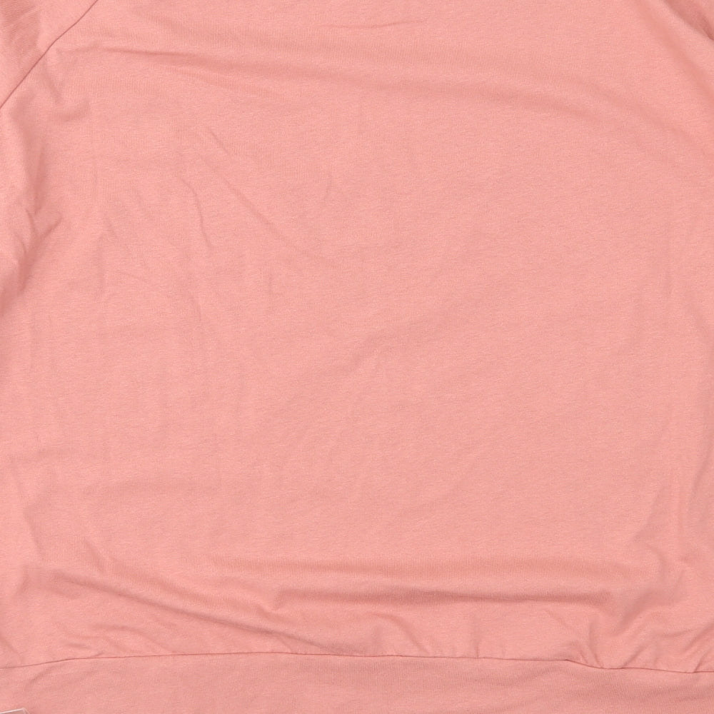 Chao Buer Womens Pink  Jersey Pullover Sweatshirt Size 8