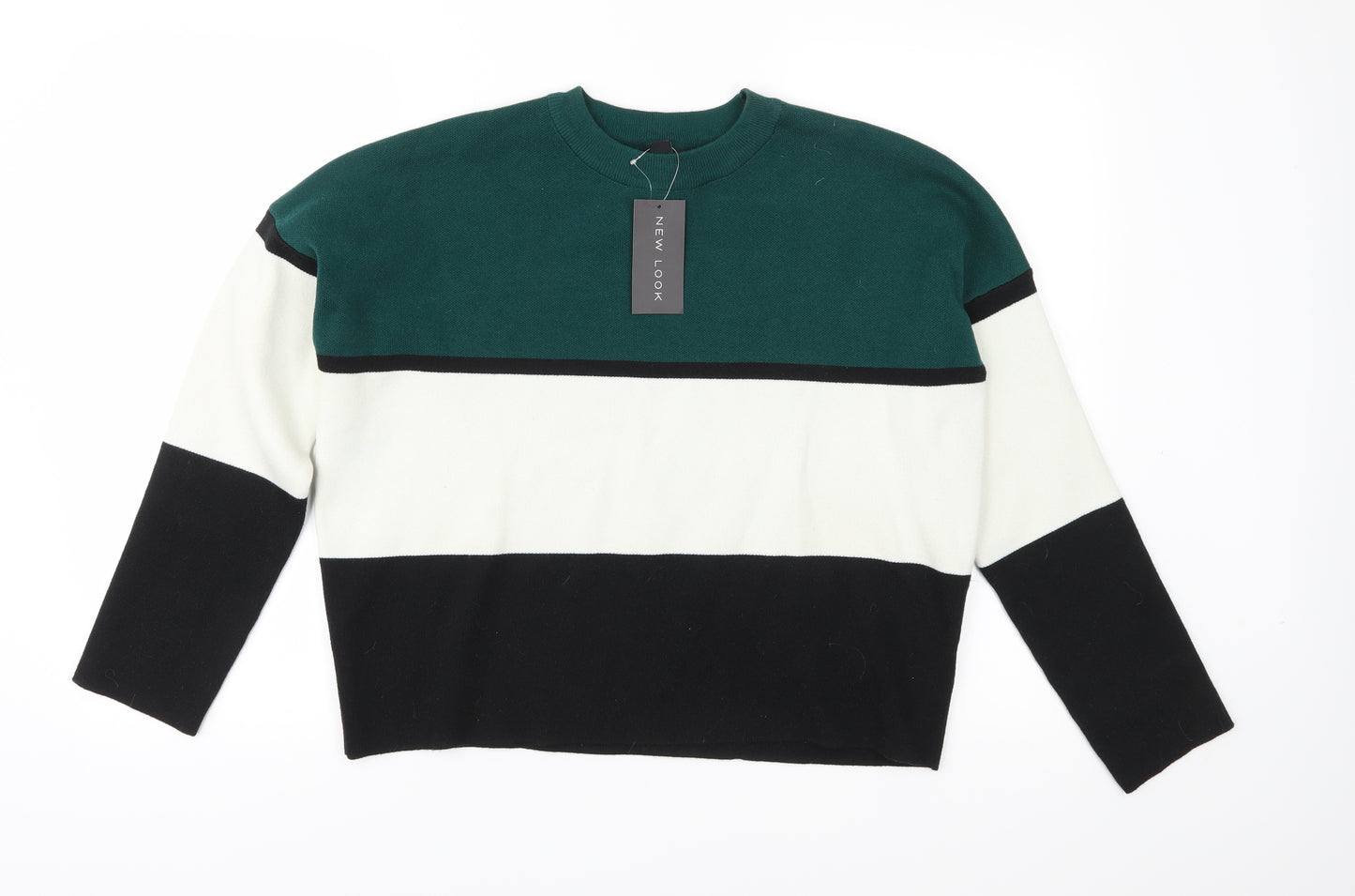 New Look Womens Green  Knit Pullover Jumper Size M