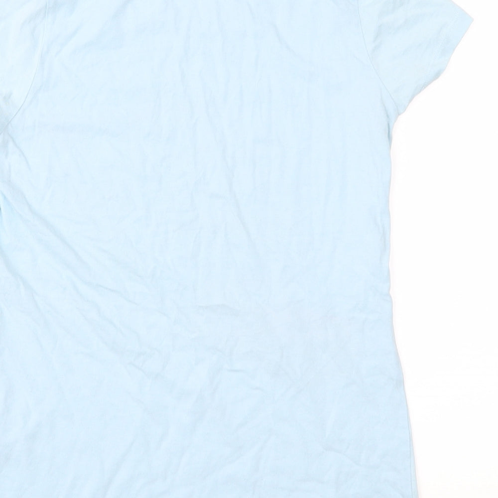 F&F Womens Blue  Jersey Basic T-Shirt Size 10
