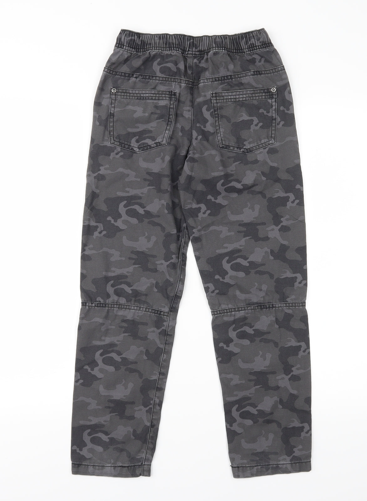 George Boys Grey Camouflage Denim Cargo Trousers Size 9-10 Years