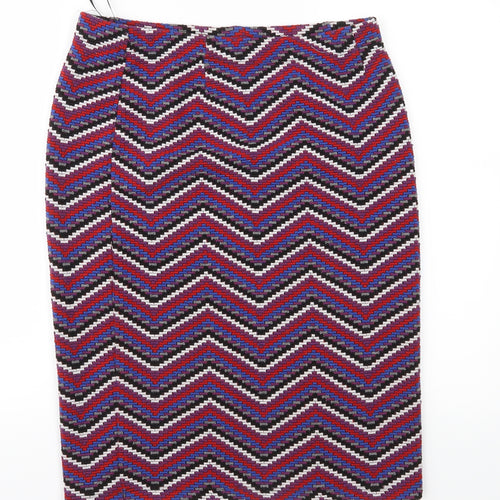 TU Womens Purple Geometric  Straight & Pencil Skirt Size 12