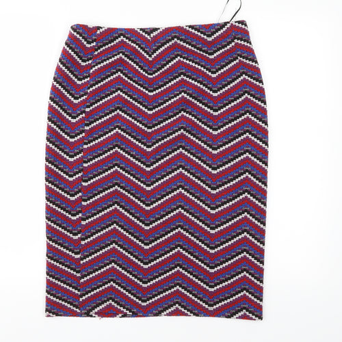 TU Womens Purple Geometric  Straight & Pencil Skirt Size 12