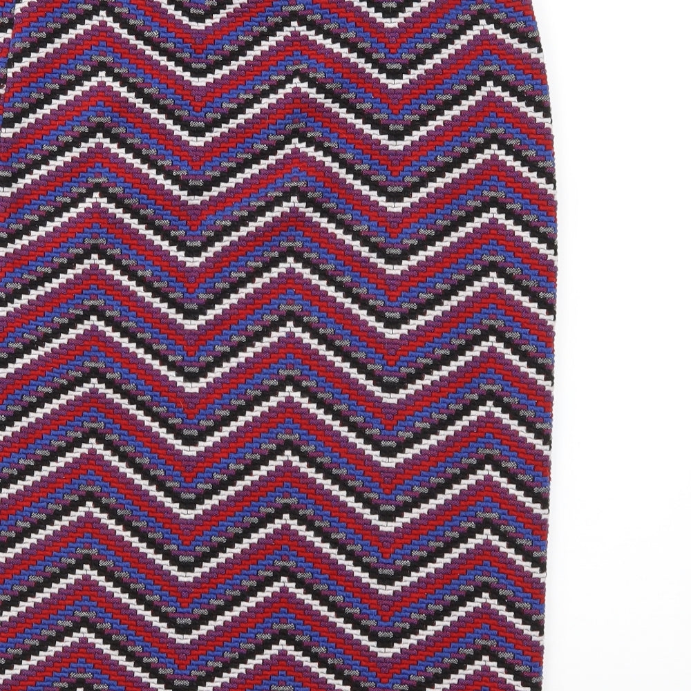 TU Womens Purple Geometric  Straight & Pencil Skirt Size 12