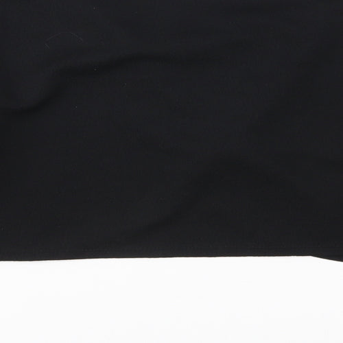 Missguided Womens Black   Cropped Blouse Size 10