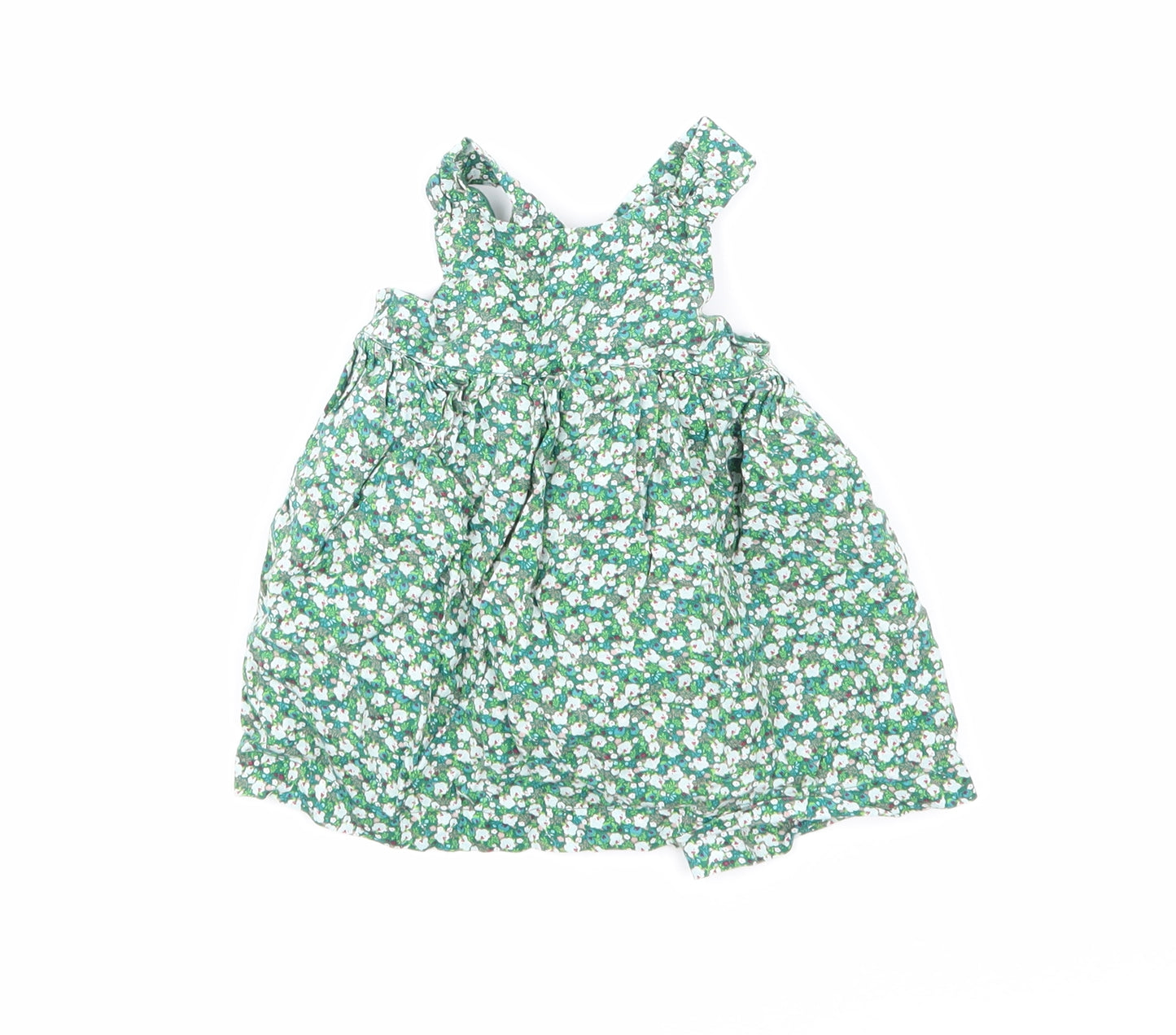 Mini Club Girls Green Floral  A-Line  Size 0-3 Months