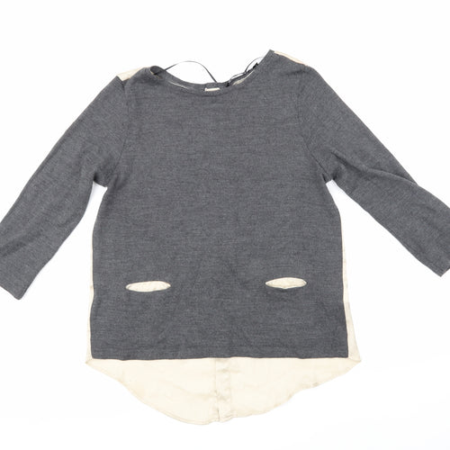 Zara Womens Grey   Basic T-Shirt Size M