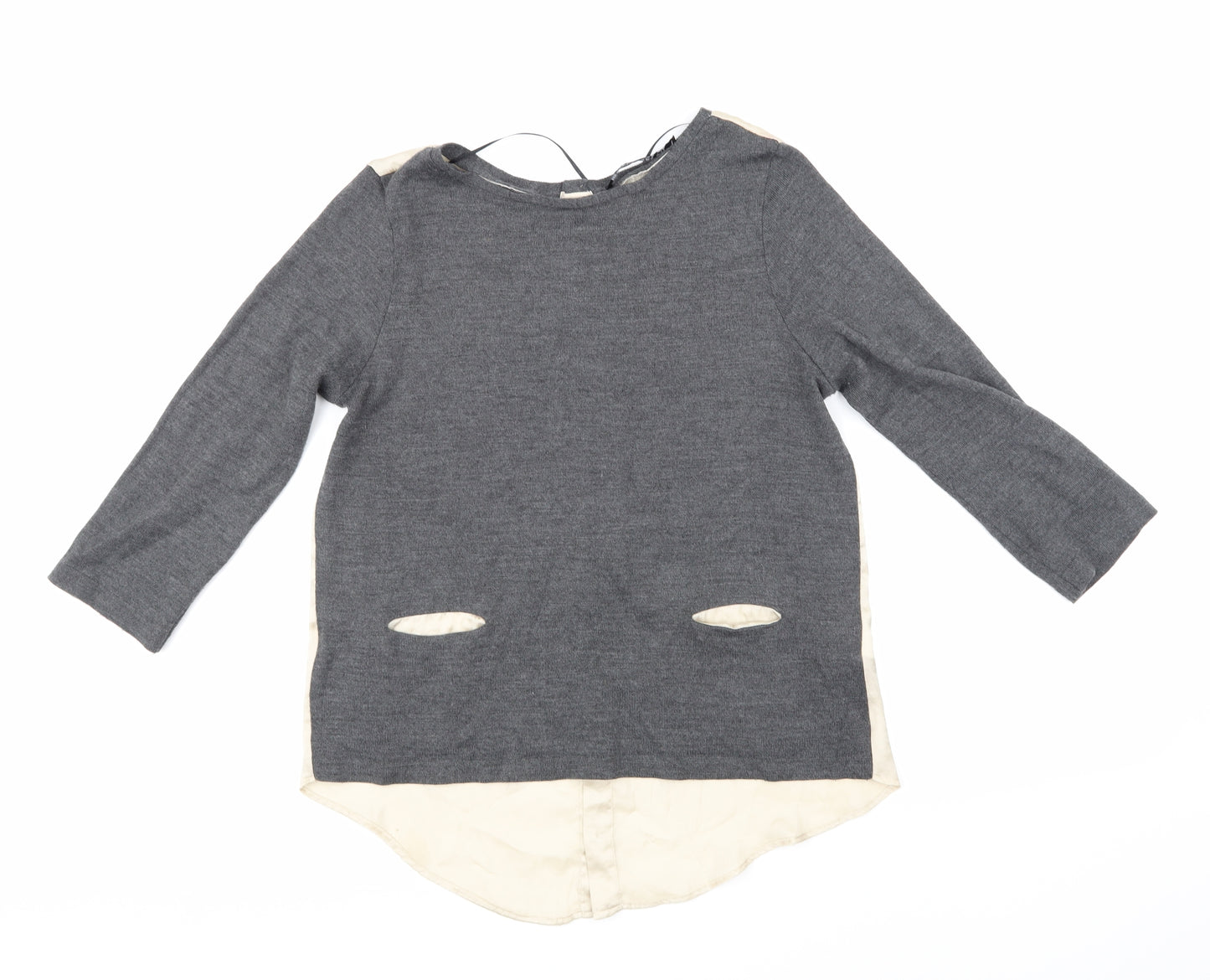 Zara Womens Grey   Basic T-Shirt Size M