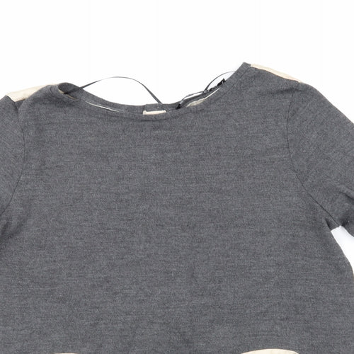 Zara Womens Grey   Basic T-Shirt Size M