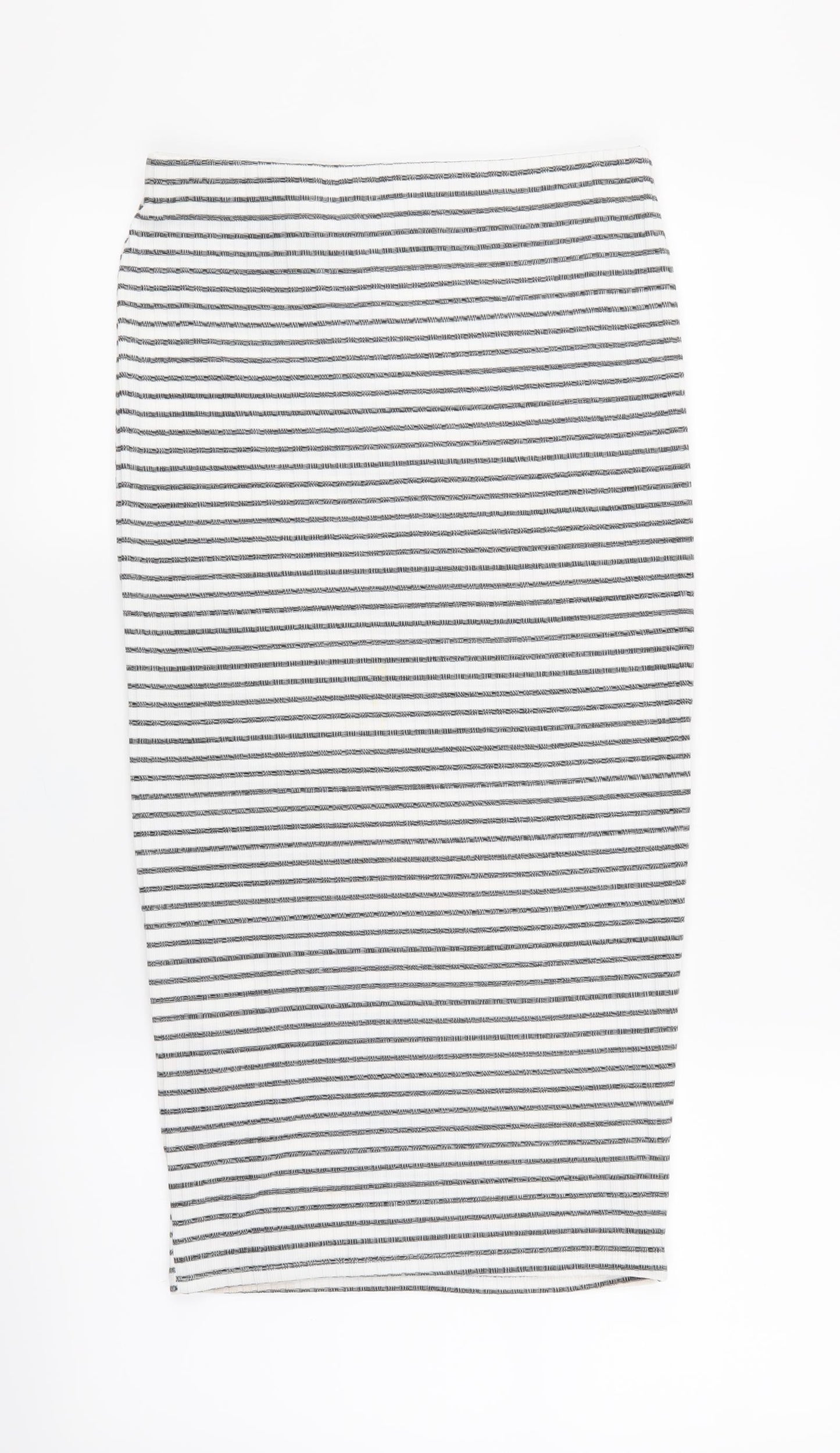 Dorothy Perkins Womens White Striped  A-Line Skirt Size 8