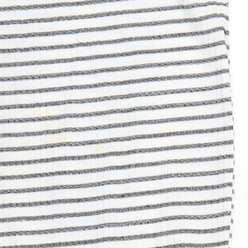 Dorothy Perkins Womens White Striped  A-Line Skirt Size 8