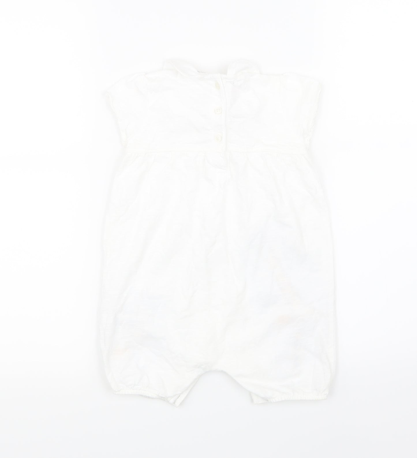 NEXT Girls White   Babygrow One-Piece Size 12-18 Months