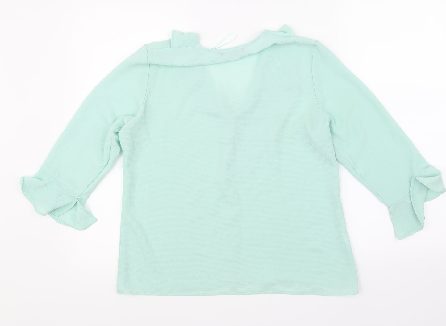 Mangi Womens Green   Basic Blouse Size M