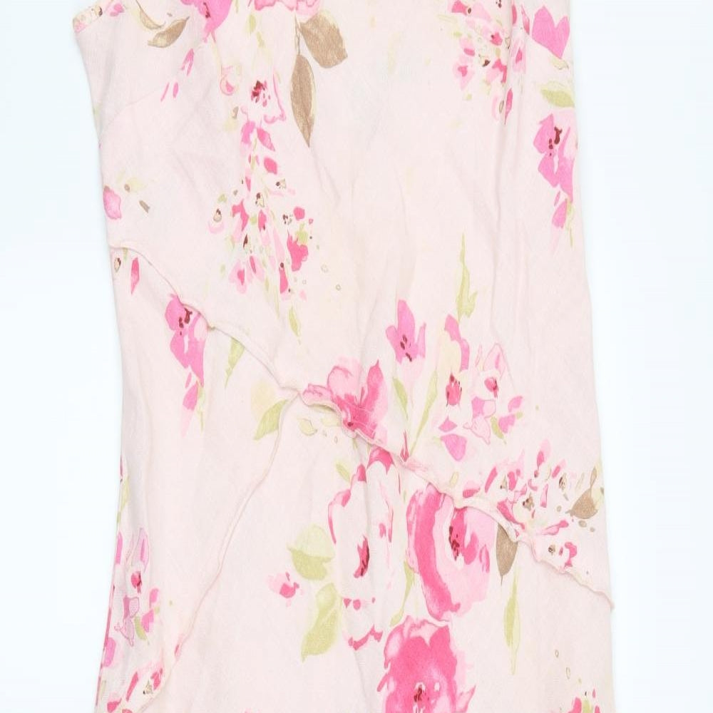 Per Una Womens Pink Floral  A-Line  Size 12