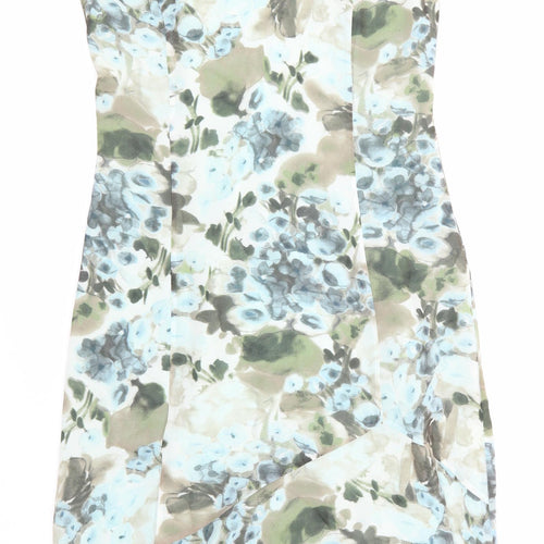 Civit Womens Blue Floral  A-Line  Size 12