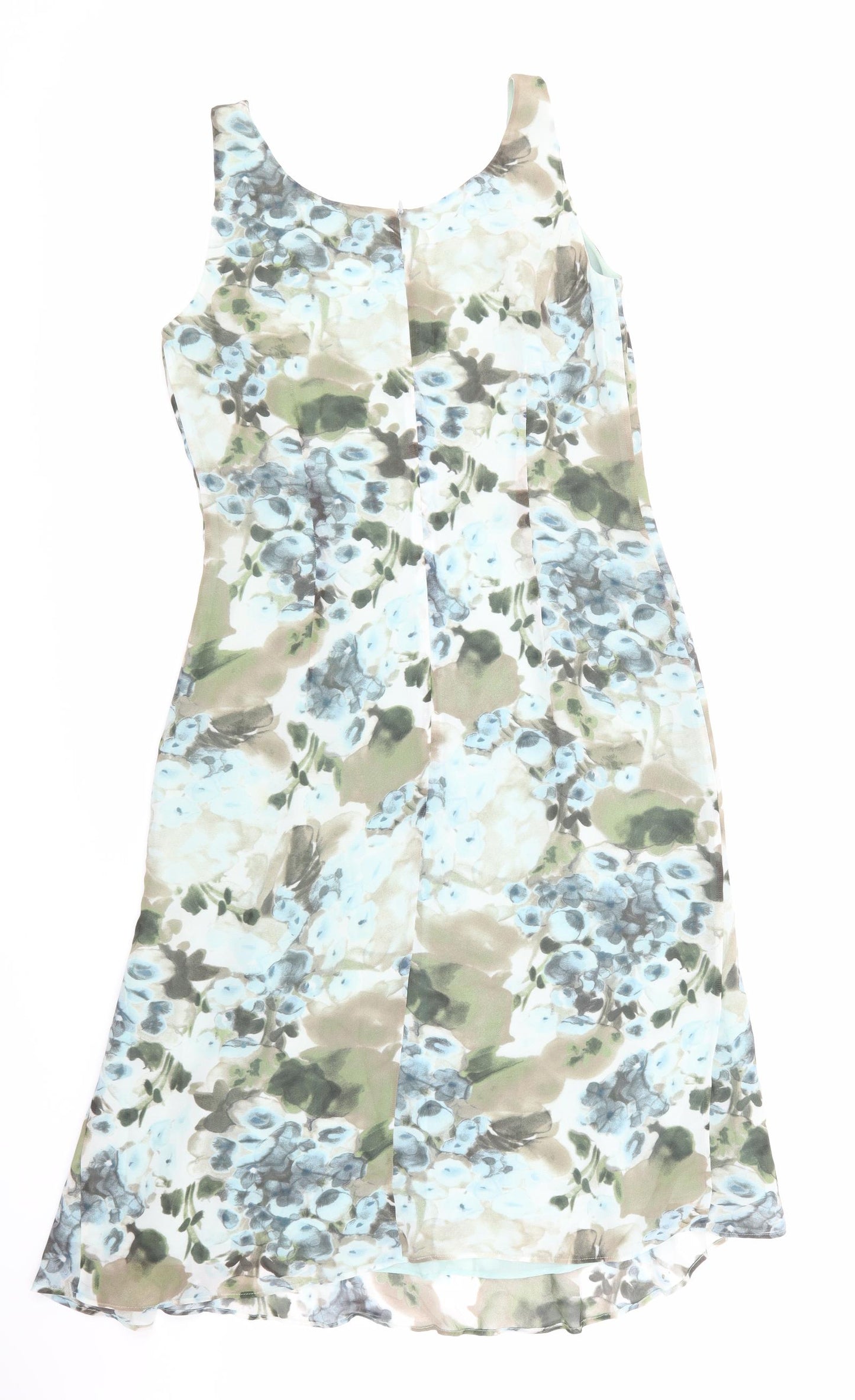 Civit Womens Blue Floral  A-Line  Size 12