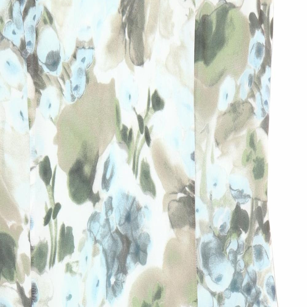 Civit Womens Blue Floral  A-Line  Size 12