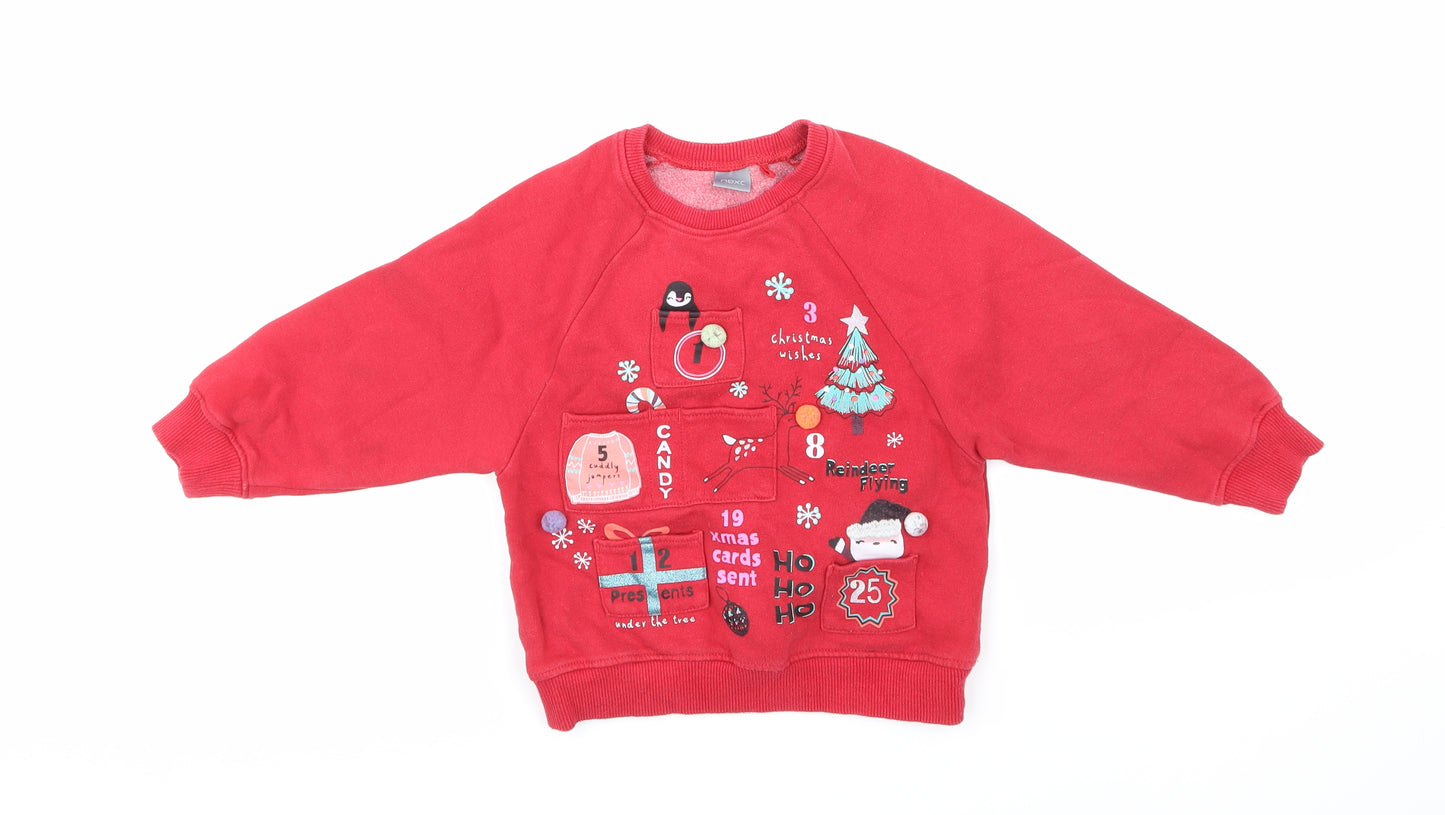 NEXT Girls Pink   Pullover Sweatshirt Size 3-4 Years