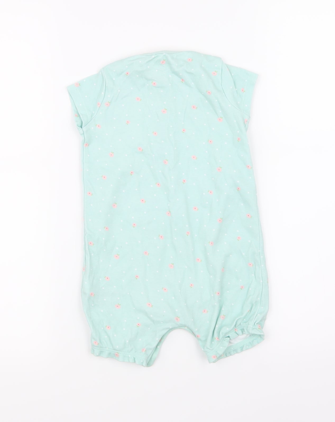 NEXT Girls Blue Floral  Babygrow One-Piece Size 12-18 Months