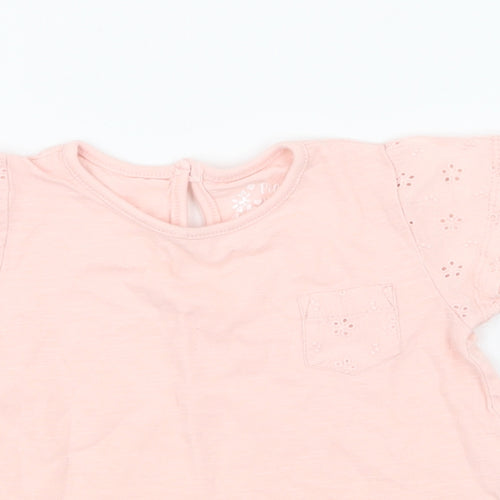 Young Dimension Girls Pink   Basic T-Shirt Size 9-12 Months