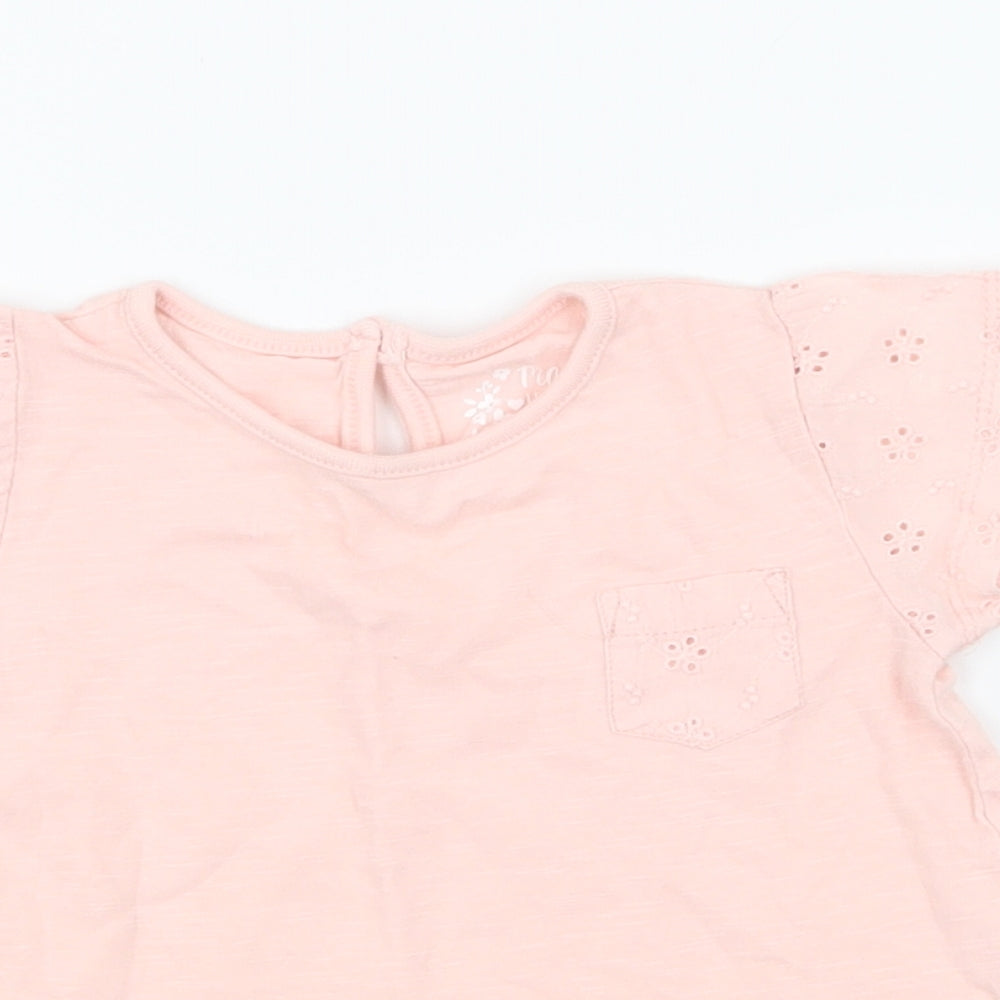 Young Dimension Girls Pink   Basic T-Shirt Size 9-12 Months