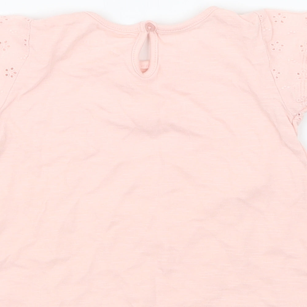 Young Dimension Girls Pink   Basic T-Shirt Size 9-12 Months