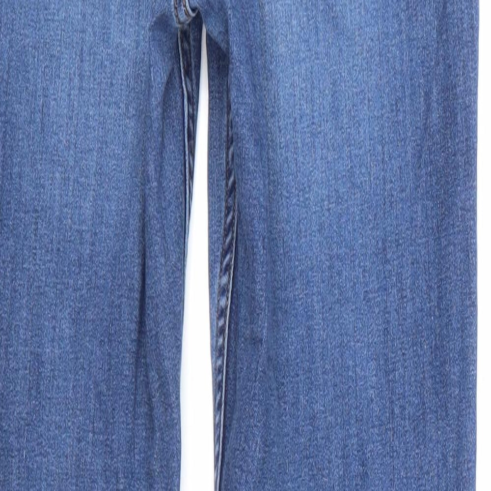 H&M Womens Blue  Denim Skinny Jeans Size 10 L28 in